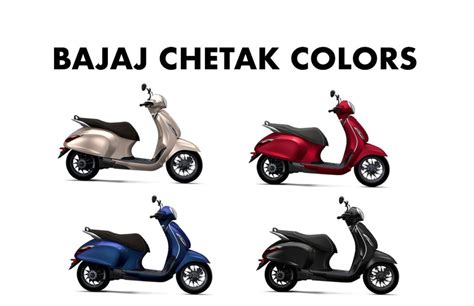 Bajaj Chetak Colors: Blue, Black, Red, Brown - GaadiKey