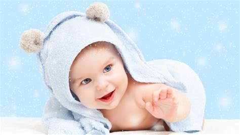 Cute Baby Is Lying Down On White Towel With Sparkling Background Covered With Towel HD Cute ...