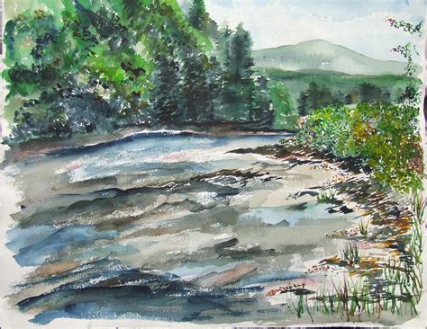 The Greenbrier River West Virginia Painting by Jan Anderson - Fine Art ...