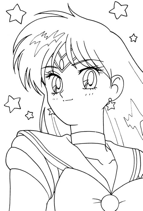 Sailor Moon Coloring Pages Mars