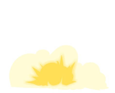 the sun is shining in the sky above some fluffy clouds and grass, as well as an orange cat