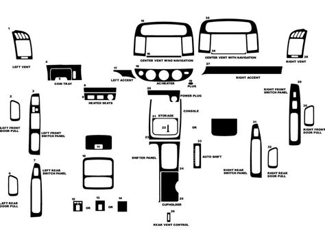 Exploring the Interior Parts of the 2002 Toyota Camry: Diagram Guide