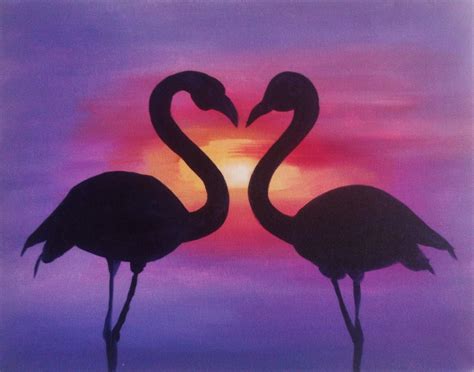 Flamingos.jpg 1,814×1,426 pixels | Flamingo pictures, Silhouette painting, Disney art drawings