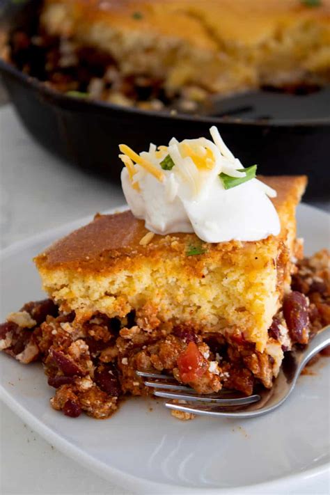 Chili Cornbread Casserole - Laughing Spatula