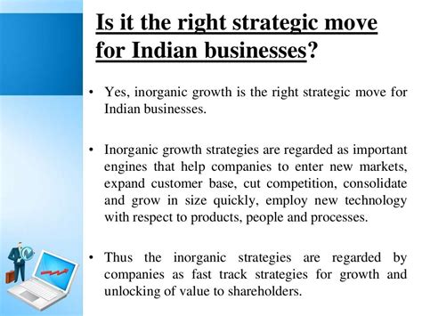 Inorganic Growth - Is it the right strategy