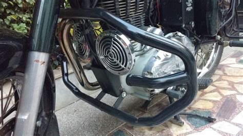 Must have Royal Enfield Bullet Accessories: Diamond Black crashguard review