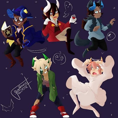 The boys in Halloween costumes! | Aphmau, Aphmau wallpaper, Aphmau ...