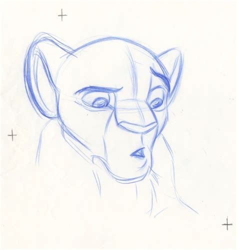 Original Production Drawing of Nala from The Lion King (Disney,1994)