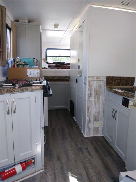 Trailmanor Rv painting. | Travel trailer interior, Trailer decor, Camper makeover