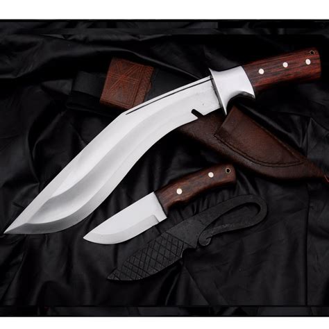 12 Inches Long Blade Kurki Machete-hand Forged Khukuri Knife-knives-machete-full Tang-tempered ...