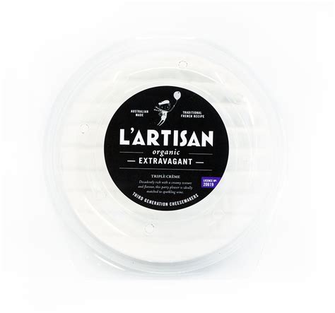 L'Artisan Cheese - Organic Extravagant 600g - Calendar Cheese Company