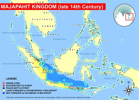 Height extend of Majapahit Kingdom at 14th Century