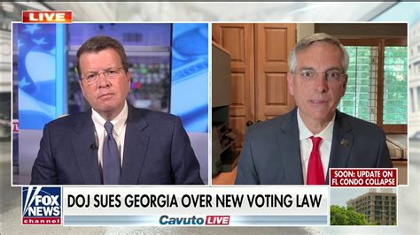 Georgia secretary of state addresses DOJ lawsuit challenging voting law ...