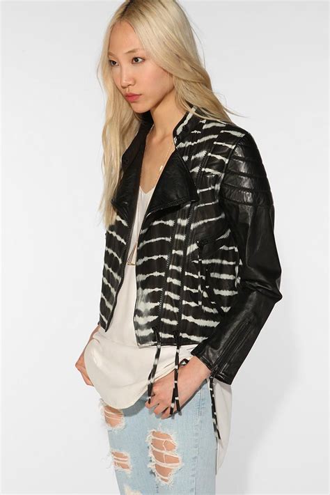 Shakuhachi Tie-Dye Leather Biker Jacket | Fashion, Jackets, Rock, roll ...