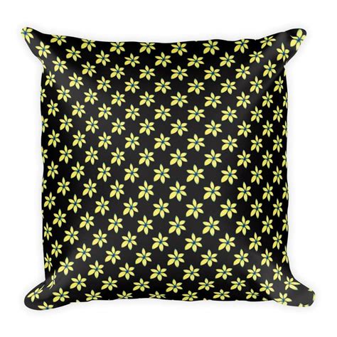 Yellow Flower Pillow | Floral throw pillows, Flower pillow, Fun cushions