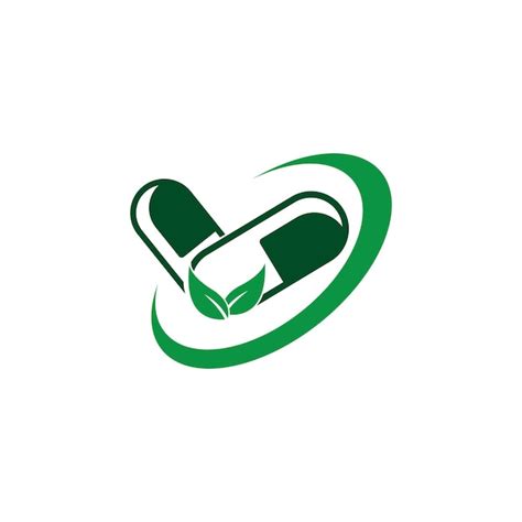 Premium Vector | Pill logo vector icon illustration design