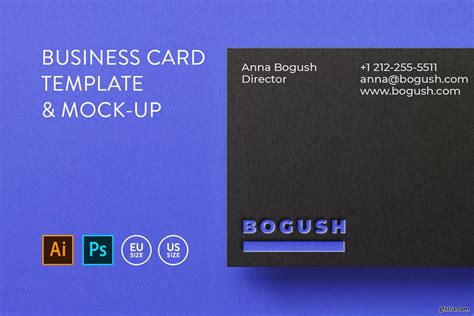 Business card Template & Mock-up #2 » GFxtra