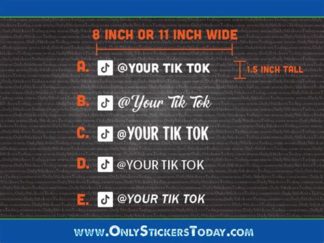 Tiktok Car Decal Custom Tiktok Page Decal Tiktok Link - Etsy