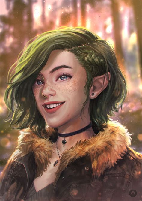 ArtStation - Half Elf Rogue, Ameera Sheikh | Character art, Elf art, Character inspiration