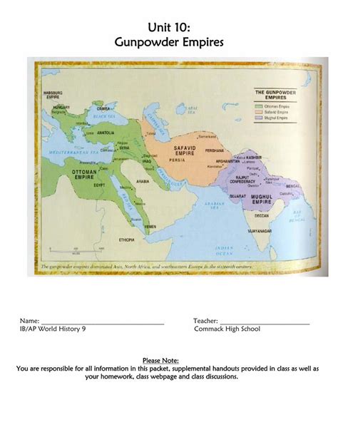 (PDF) Unit 10: Gunpowder Empires...For centuries, the Ottoman Empire was the refuge of the ...