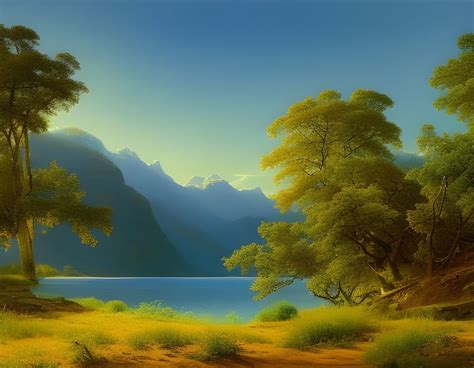 Landscape Painting - AI Generated Artwork - NightCafe Creator