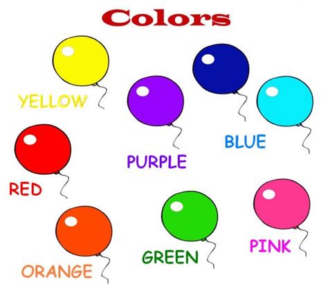 The colors : Los colores en inglés