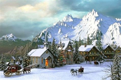 Winter Village Wallpapers - Top Free Winter Village Backgrounds ...