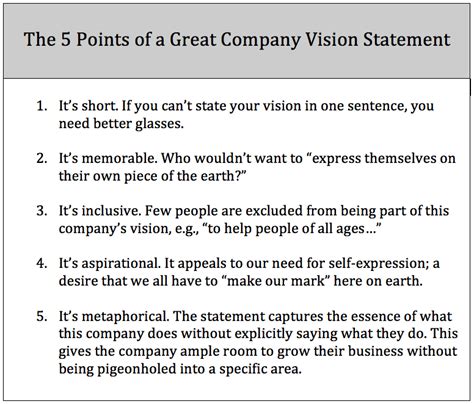 Vision Statement Examples For Business | Vision statement, Vision ...