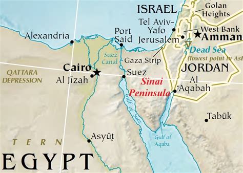 Middle East Map Sinai Peninsula – Interactive Map