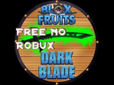 How to get Dark Blade in Blox Fruit (FREE) - YouTube