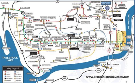 Exploring Branson, Missouri Through Its Map - 2023 Calendar Printable