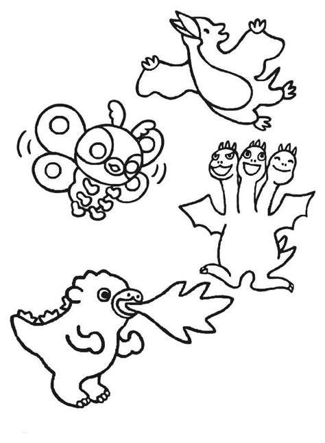 Chibi Godzilla Coloring Pages