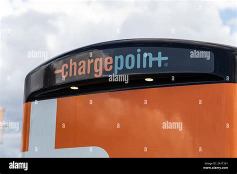 ChargePoint logo atop of one of their Electric Vehicle (EV) Charging ...