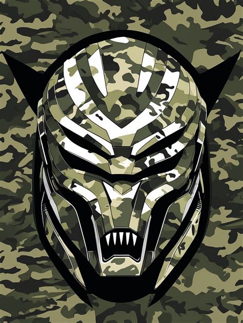 Premium Free ai Images | predator camouflage pattern vector art modern