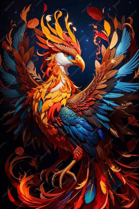 Premium AI Image | The Unique Portrait of the Phoenix Bird in Ancient ...