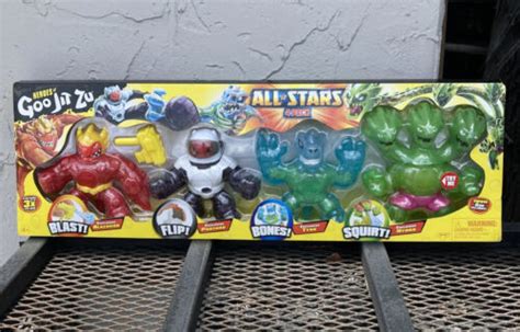 Heroes of Goo Jit Zu All Star All Stars 4 Pack Green Hydra Ultra Rare Figure NEW | eBay