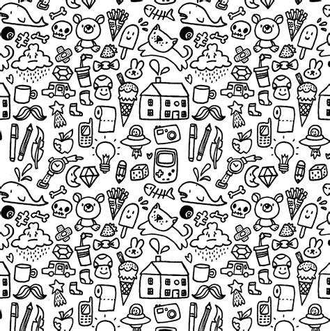 Cute Doodle Pattern Picture HD Wallpapers - HDWallpapers-List.com | Doodle art journals, Doodle ...