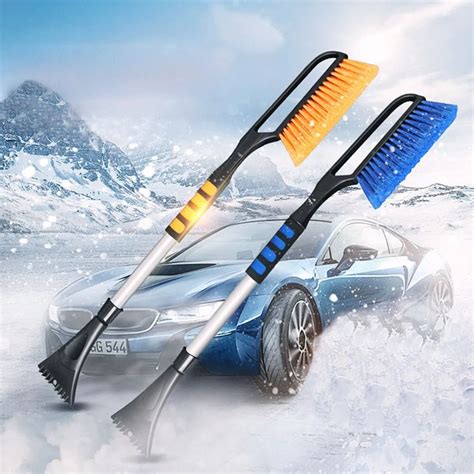 Retractable Multipurpose Long Handle Snow Removal Brush Scraper Ice ...