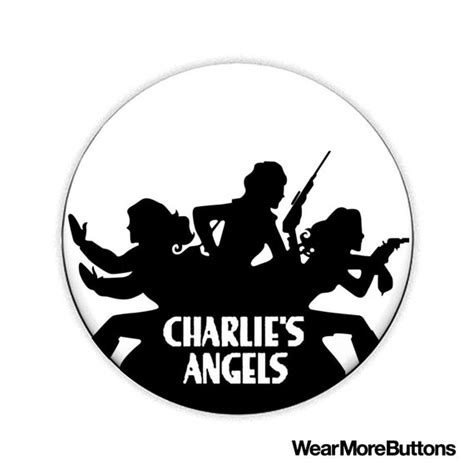 Charlie's Angels Logo Button or Magnet Retro TV by WearMoreButtons