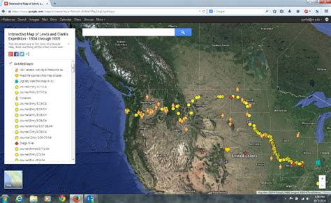 Interactive Map of Lewis and Clark’s Expedition – Google Maps | Digital History