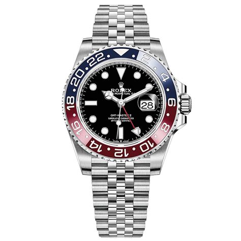 Rolex GMT-Master II 126710BLRO Blue And Red Pepsi Bezel Jubilee Bracelet Automatic Black Dial ...