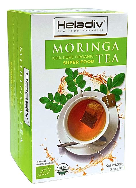 Amazon.com : HELADIV Moringa Tea - 100% Organic Moringa Super Food Tea ...