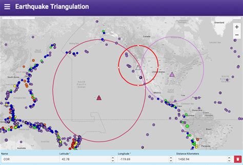 Locate The Epicenter Of An Earthquake Using Triangulation Method - The ...