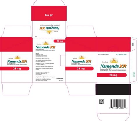 Namenda XR - FDA prescribing information, side effects and uses