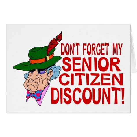 Senior Citizen Discount Card | Zazzle.com