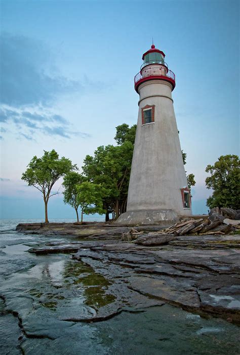 Marblehead Lighthouse, Ohio, at Blue Hour Photograph by Ina Kratzsch - Pixels