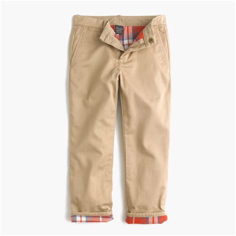 Boys' Flannel-Lined Cozy Chino Pant : Boys' Chino Pants | J.Crew