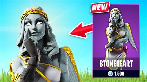 STONEHEART Skin Gameplay in FORTNITE! (Royale Hearts Set Review ...