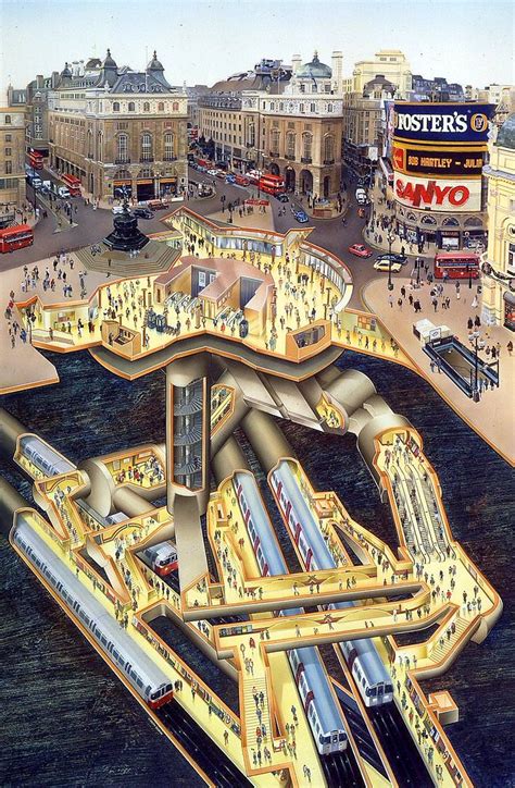 MISC 037C3 PICCADILLY CIRCUS TUBE STATION 1989 - ART BY GA… | Flickr