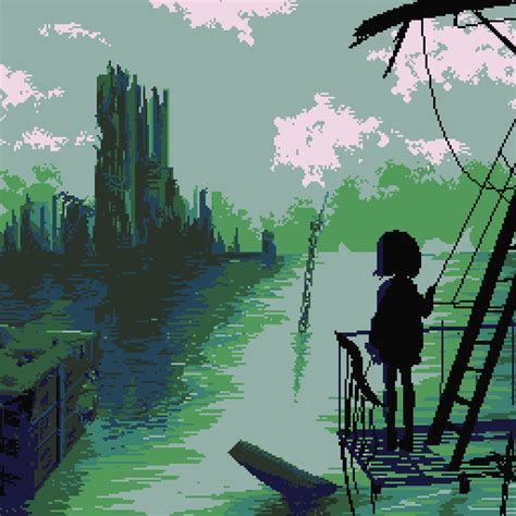 flooded ruins 256x256 : r/PixelArt